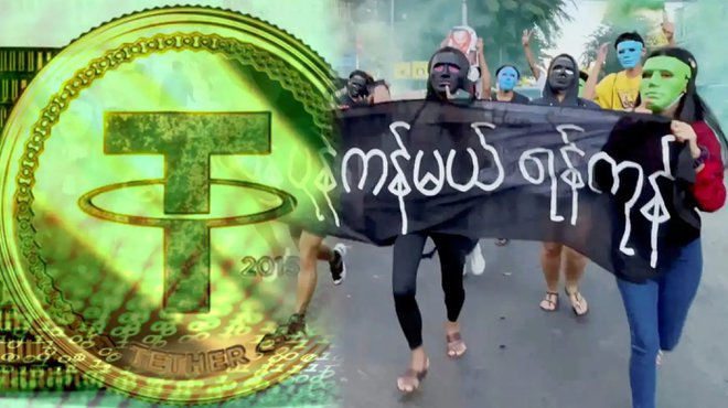 Chính quyền đối lập ở Myanmar chấp nhận Tether USDT