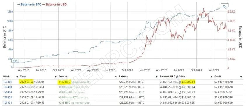 Những hoạt động bất thường của ví cá voi Bitcoin trong TOP 3